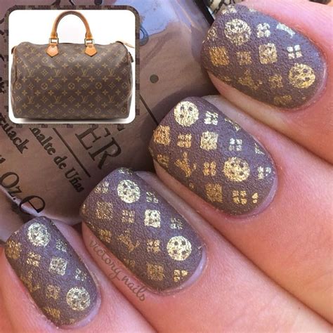 louis vuitton nude nails|Louis Vuitton nail foil patterns.